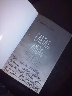 workshop, ganadores, cartas de amor a los muertos, reseñas, blog literario, musica, 