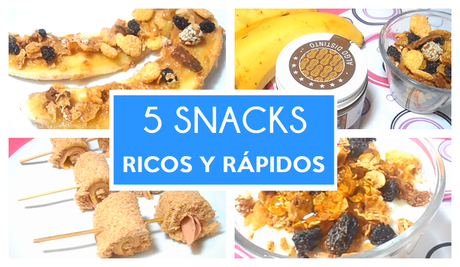 5 Snacks Ricos y Fáciles de Hacer