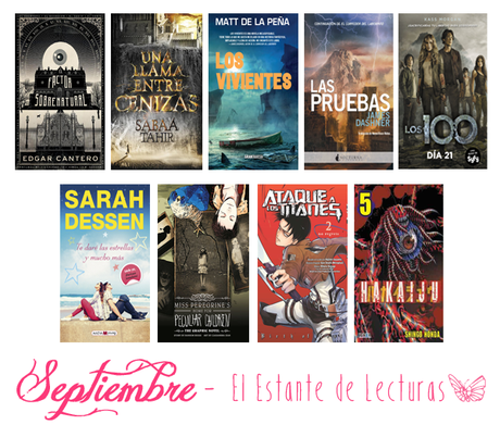 [El estante de...] Lecturas de septiembre