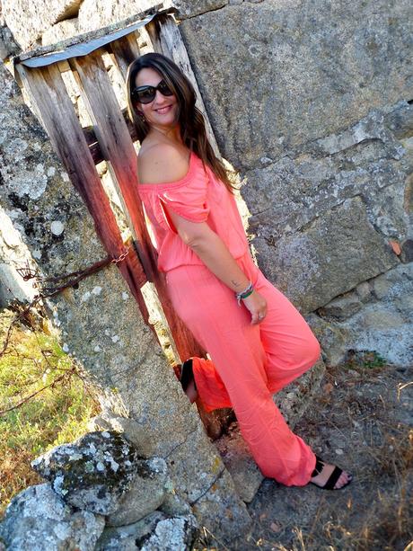 Coral jumpsuit