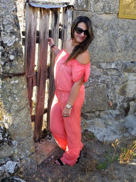 Coral jumpsuit