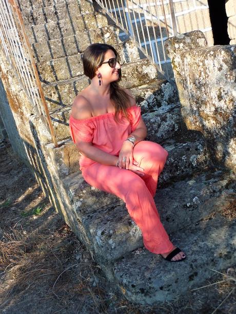 Coral jumpsuit