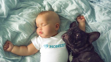 La fotógrada Ivette Ivens nos muestra una historia de amor entre un bebé y su mejor amigo, un bulldog