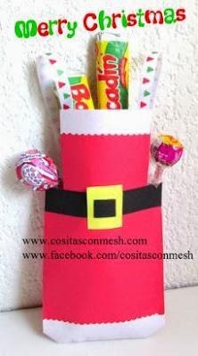 Cómo hacer Cajitas y bolsitas navideñas para regalar dulces