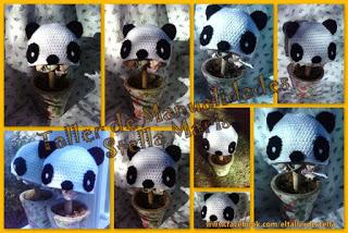 Gorros Pandas al Crochet