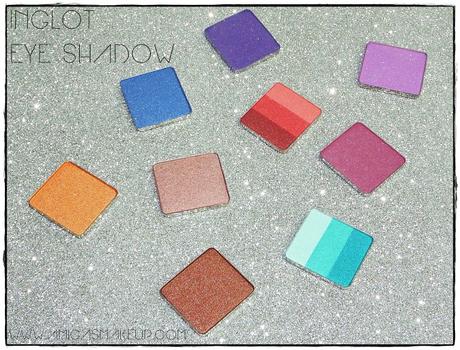 Últimas compras Eye Shadow Inglot Cosmetic.