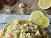 Tallarines Limón, Gambas, Navajas Queso Parmesano