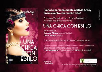 Sábado 24 de octubre, presentación en Sevilla UNA CHICA CON ESTILO Sábado 24 de octubre, presentación en Sevilla UNA CHICA CON ESTILO