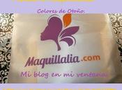 Pedido Maquillalia: colores Otoño.