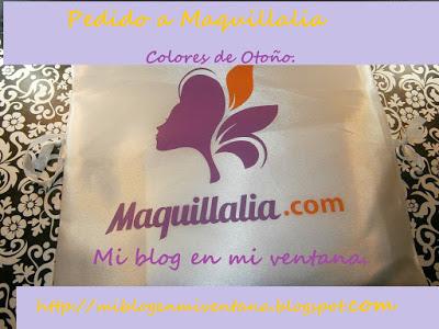 Pedido a Maquillalia: colores de Otoño.