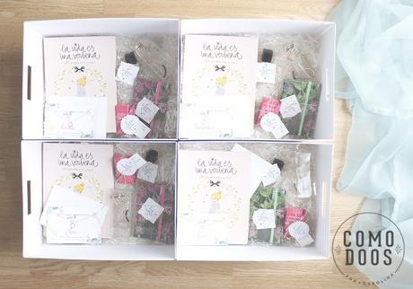 Novias de labios rojos. Sorprende a tus amigas Caja sorpresa para tus amigas