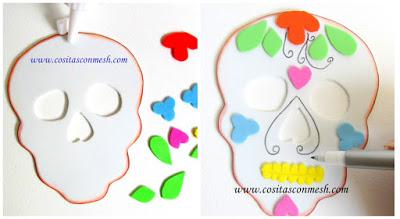 Cómo hacer calaveras y flores para día de muertos- Manualidades
