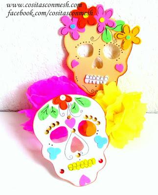 Cómo hacer calaveras y flores para día de muertos- Manualidades
