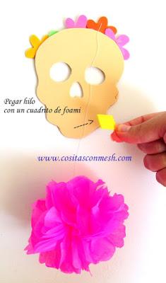 Cómo hacer calaveras y flores para día de muertos- Manualidades