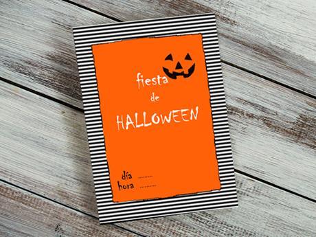 tarjeta invitación para fiestas de Halloween