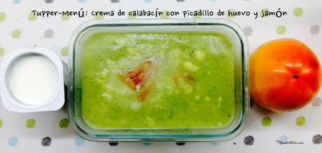 Tupper Menú Crema de calabacín