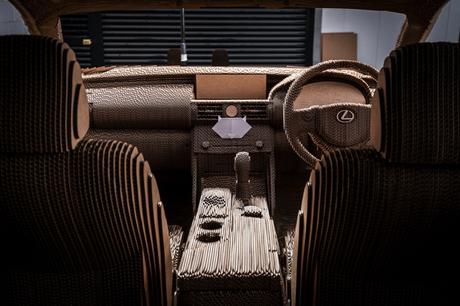 Lexus crea un coche hecho de cartón ¡y funciona!