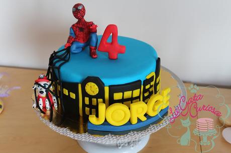 TARTA SPIDERMAN & PAW PATROL