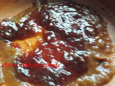 Provolone al horno con jamón