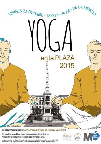 Cartel de Yoga en la Plaza