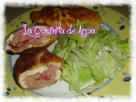 PECHUGAS DE POLLO CUK DESADA RELLENAS DE PATE Y PIMIENTO ROJO ASADO