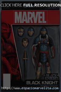 Portada alternativa de John Tyler Christopher para Black Knight Nº 1 Black Knight Nº 1