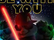 nuevo póster “alvin ardillas: fiesta sobre ruedas" parodia stars wars