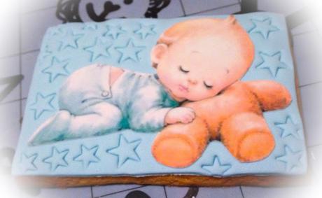 Galletas para bautizo con papel de azucar
