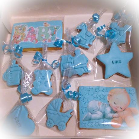 Galletas para bautizo con papel de azucar
