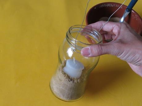 DiY – Fanales Colgantes con Frascos 5 - vela