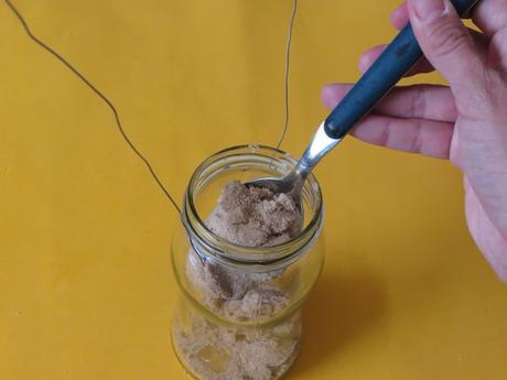 DiY – Fanales Colgantes con Frascos 4 - arena