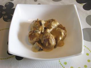 Albóndigas con salsa de setas