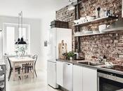 DECO fabuloso piso blanco, negro pared obra vista