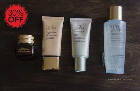 Últimas compras: Estée Lauder y Clarins.