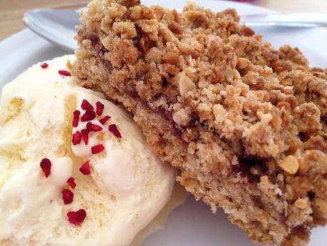 recetas postres delikatissen recetas con avena dulces postres rápidos postres para muchos postres fáciles cuadrados de avena y frambuesa crumble cake blog postres fáciles Barritas de avena y frambuesas 