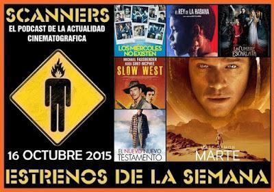 Estrenos de la Semana 16 de Octubre de 2015 por el Podcast Scanners