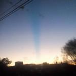 El inusual atardecer potosino