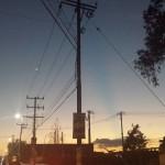 El inusual atardecer potosino