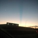 El inusual atardecer potosino