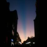 El inusual atardecer potosino