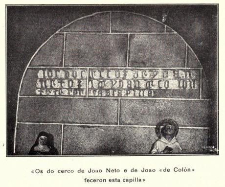 Inscripción en la Basílica de Santa María.