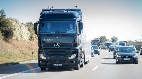 Un camión autónomo recorrió una autopista en Alemania