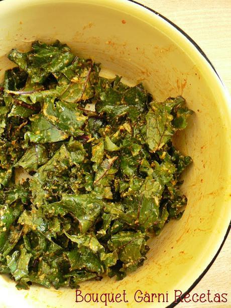 Chips crujientes de kale