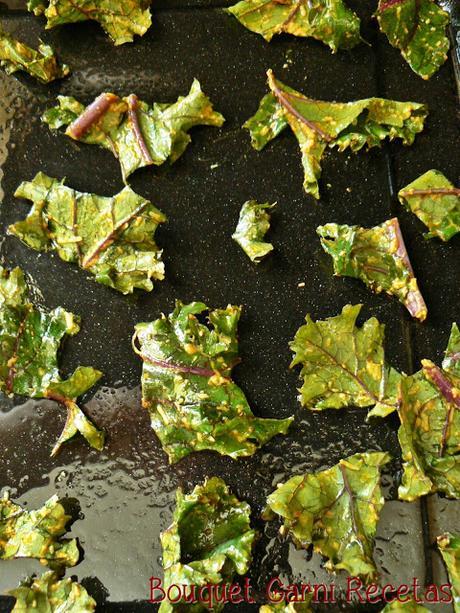 Chips crujientes de kale