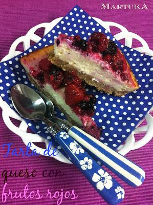 Tarta De Queso Con Frutos Rojos