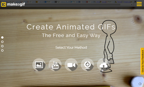 MaKe a Gif  para crear contenido visual. Marketing de Contenidos