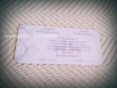 Invitaciones para Bodas inspiradas en la Caza