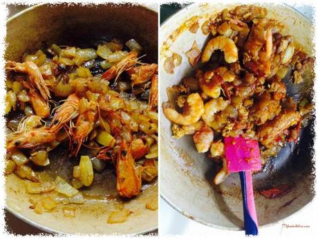 Tosta de crema de marisco con langostinos  Elaboraci-on_Fotor