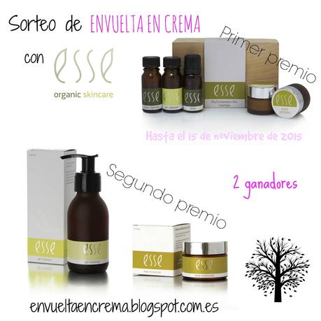 III Aniversario de Envuelta en Crema. Sorteo con Esse Organic Skincare