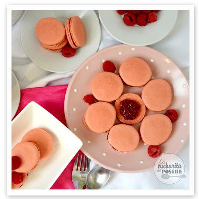 MACARONS DE FRAMBUESA / RASPBERRY MACARONS